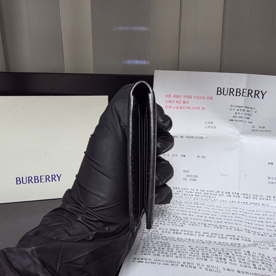 {클로젯}[인보이스]버버리 TB로고 오거나이저 카드지갑 상품이미지5