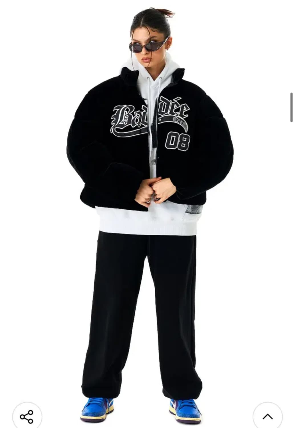 배디 벨벳 벨루어 패딩 숏패딩 상품이미지2