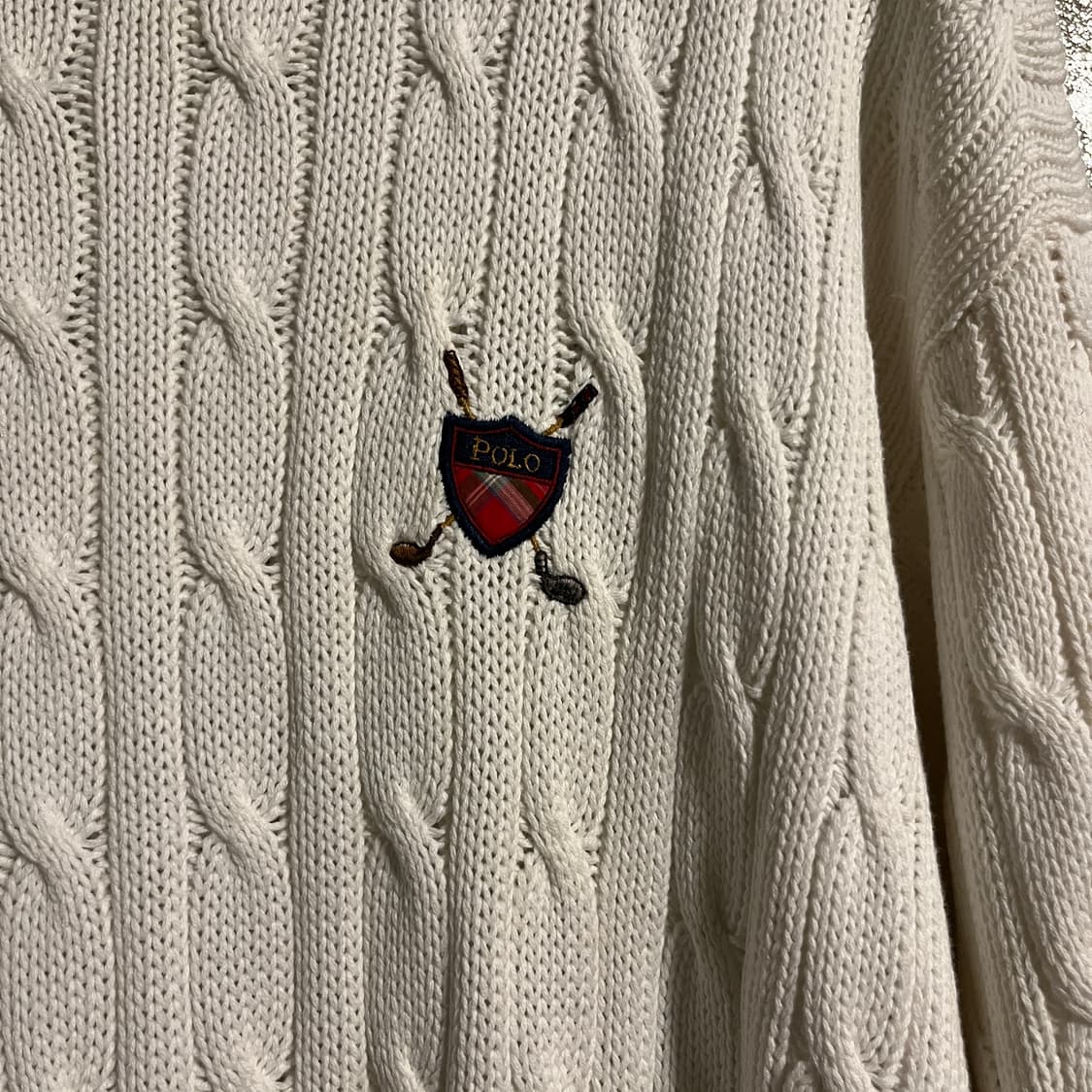 폴로랄프로렌 케이블 니트 아이보리 상품이미지6