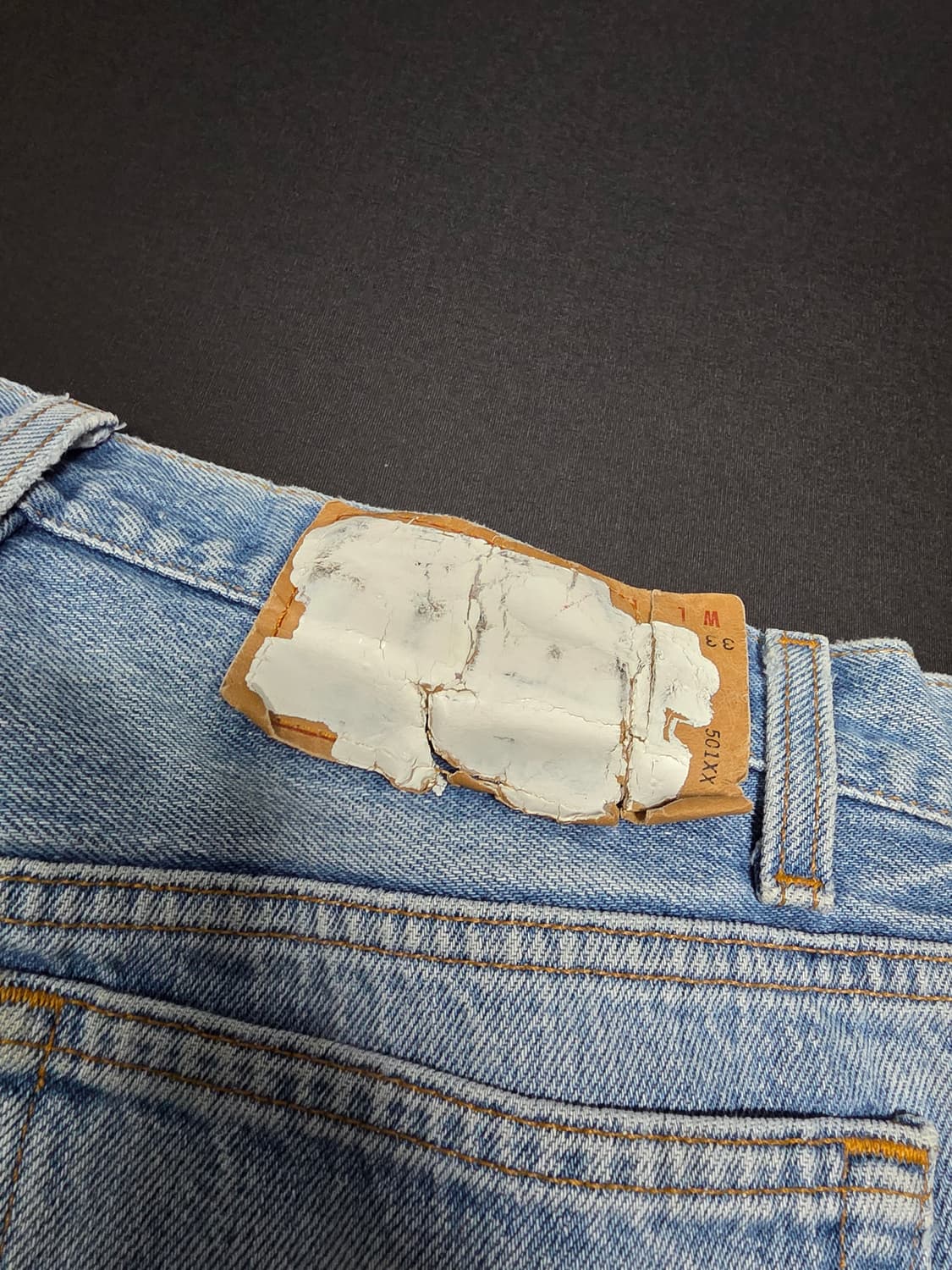 올드파크 파이핑 슬릿진 501xx 빈티지 리바이스 웨스턴 상품이미지4