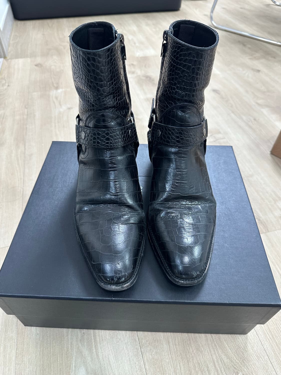 생로랑 하네스 와이어트 크로커다일 부츠 43 상품이미지4