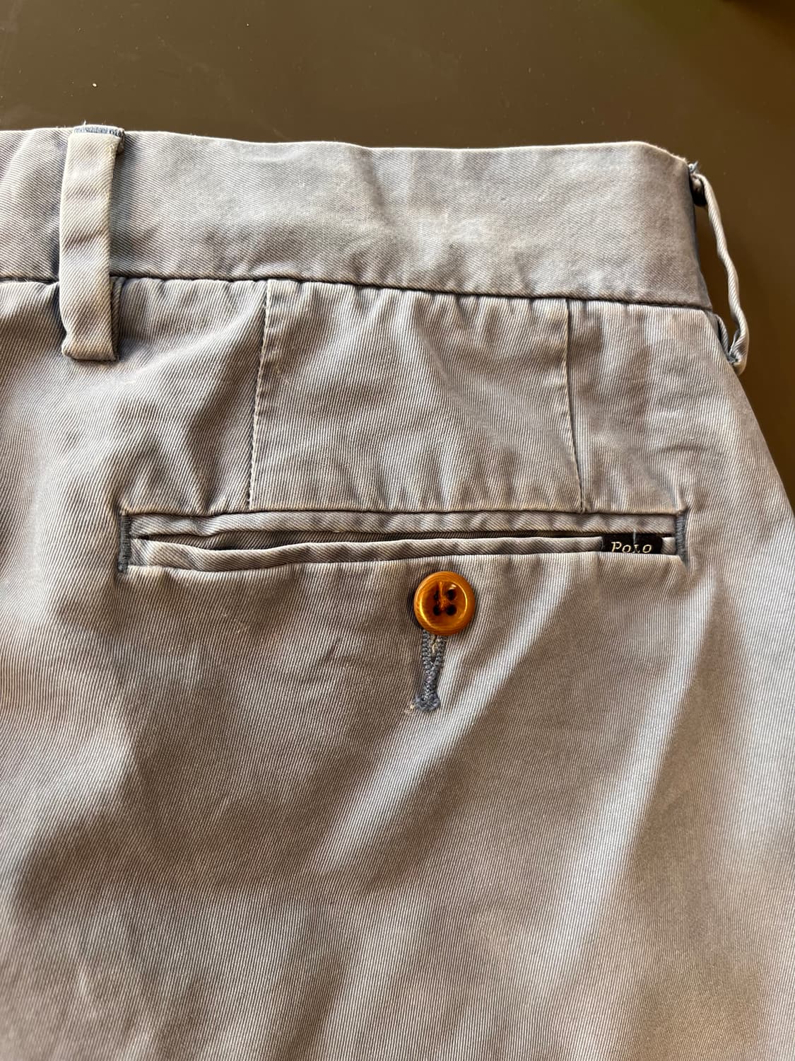 폴로 랄프로렌 슬림핏 라이트 블루 치노 팬츠 상품이미지6