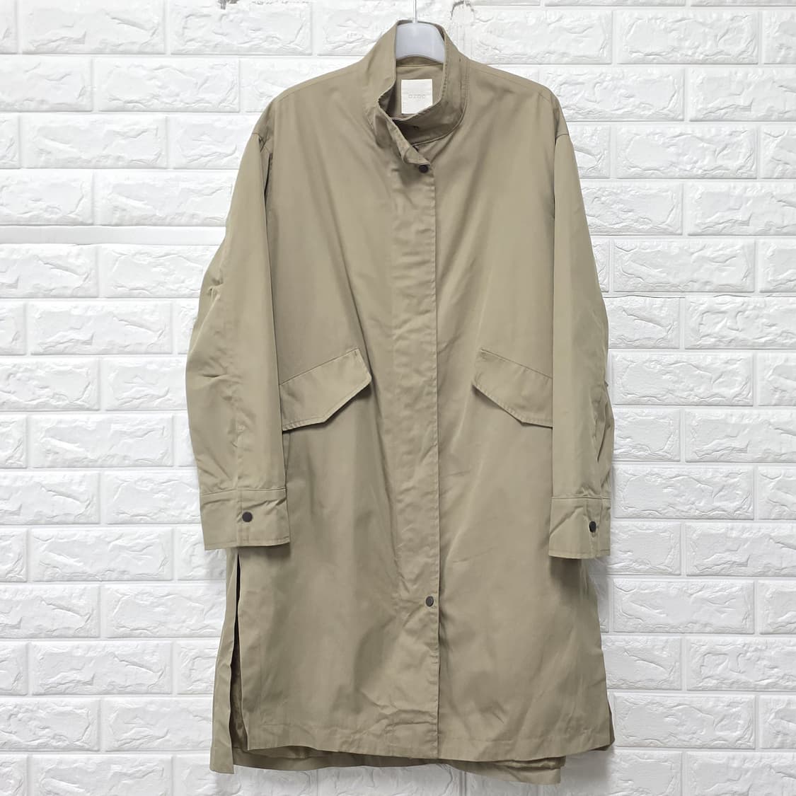 택포_ 오조크 OZOC 베이지 롱 트렌치 코트 FREE 상품이미지1