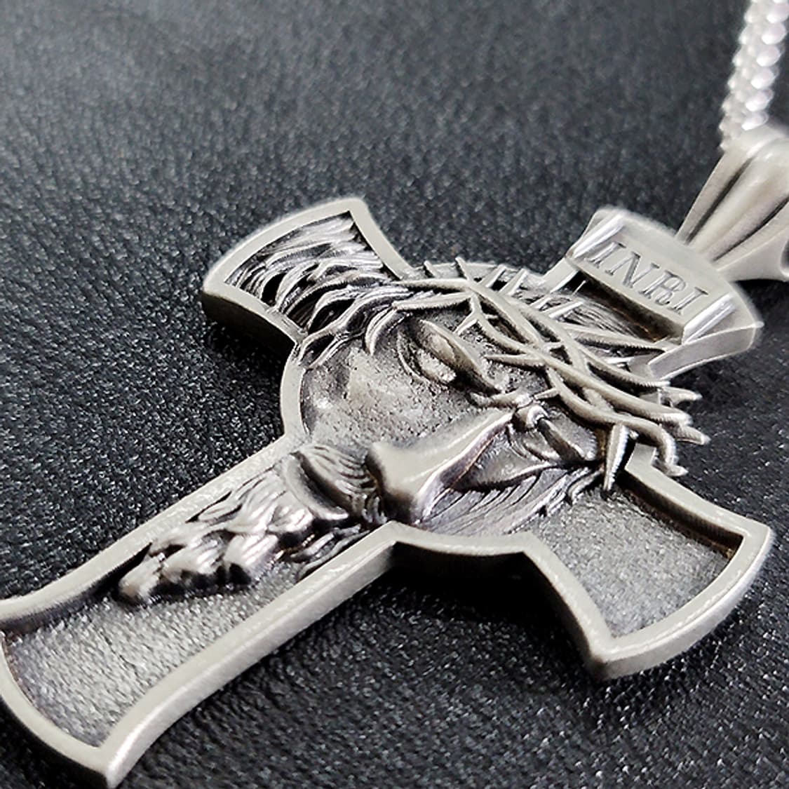 메시아 주석 천주교 기독교 펜던트 클래식 예수 남자 목걸이 상품이미지3