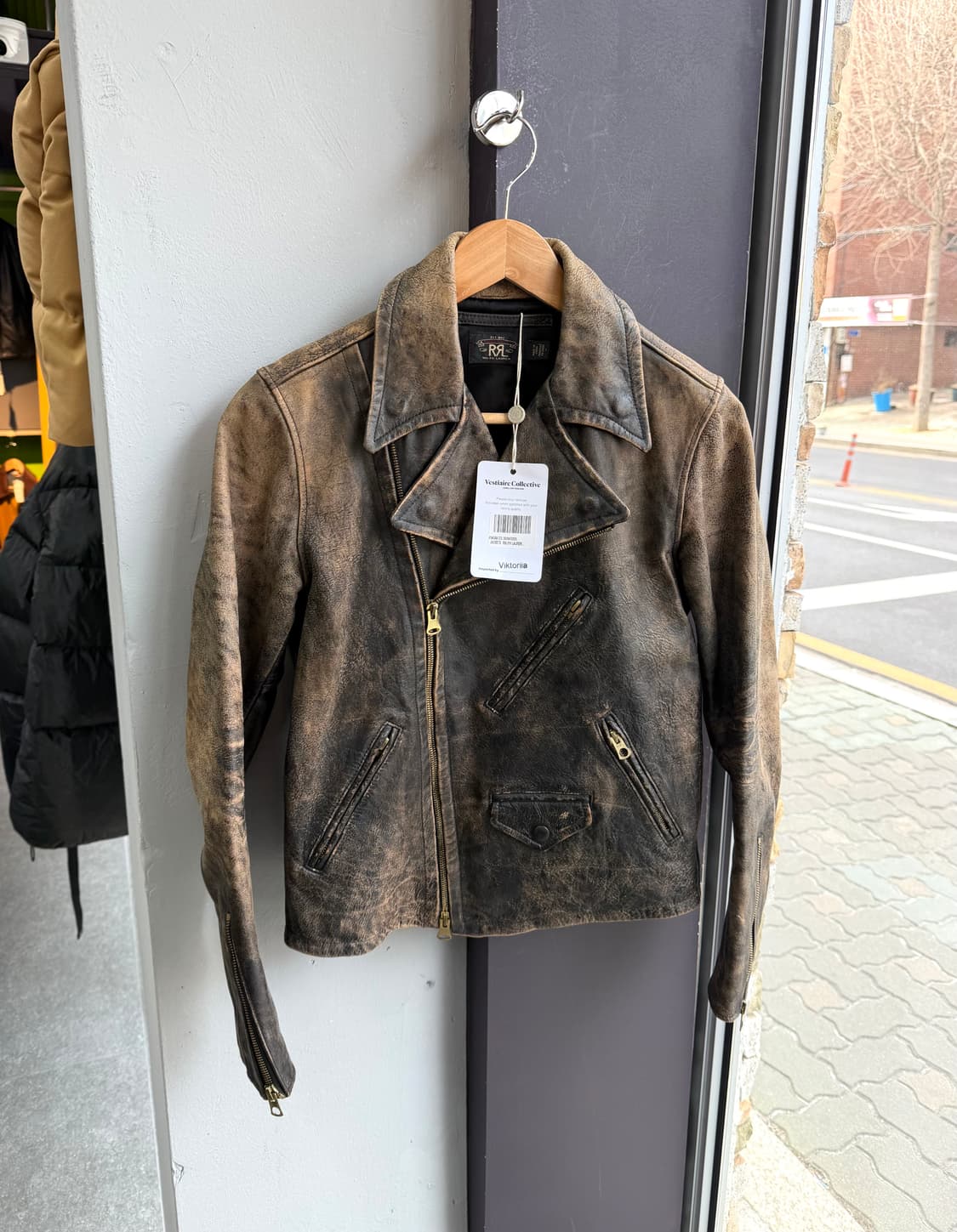 1/ RRL 더블알엘 카우레더 바이커 자켓 상품이미지2