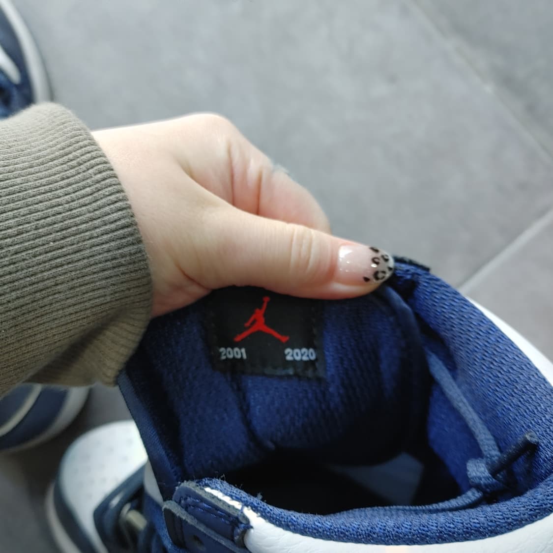 235 나이키 에어 조던1하이 네이비 스니커즈 운동화 상품이미지7