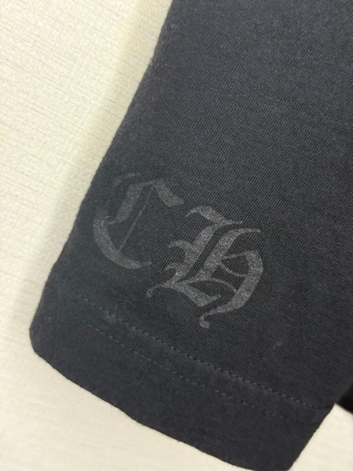 크롬하츠 스크립트 레터 로고 티셔츠 상품이미지4