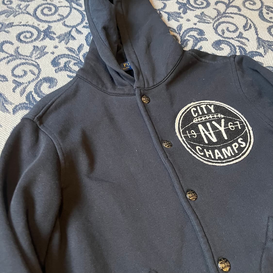 S 폴로 후드 바시티 자켓/W2350 상품이미지2