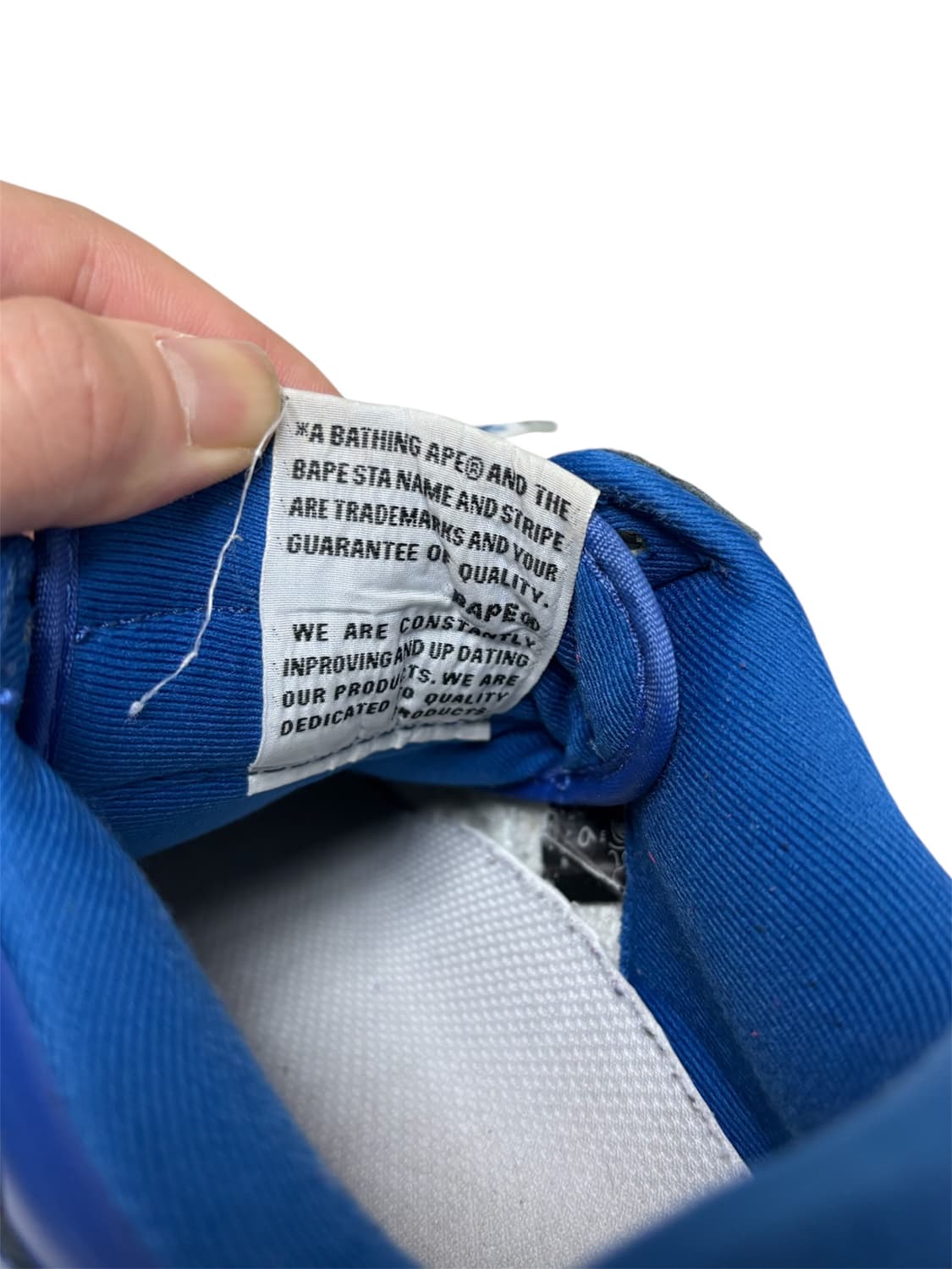 베이프 베이프스타 블루 스니커즈    상품이미지6