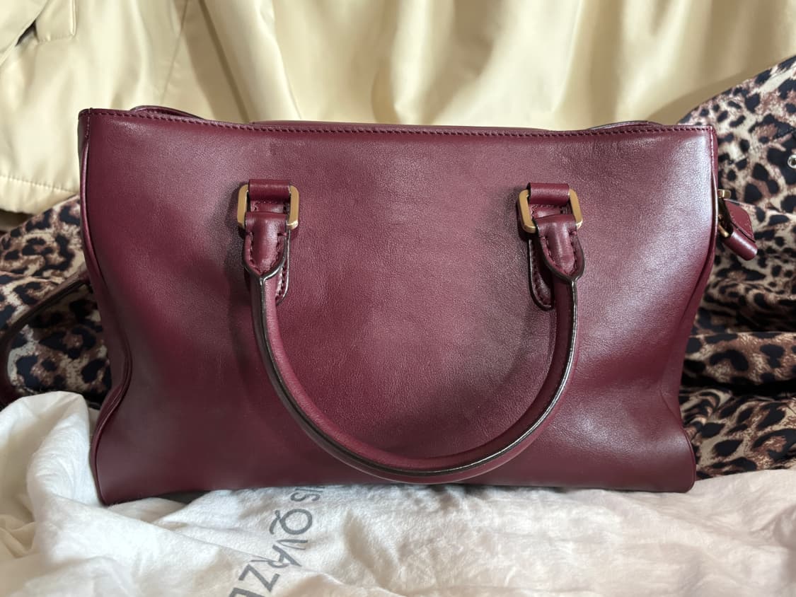vintage louis quatorez wine leather bag 상품이미지3