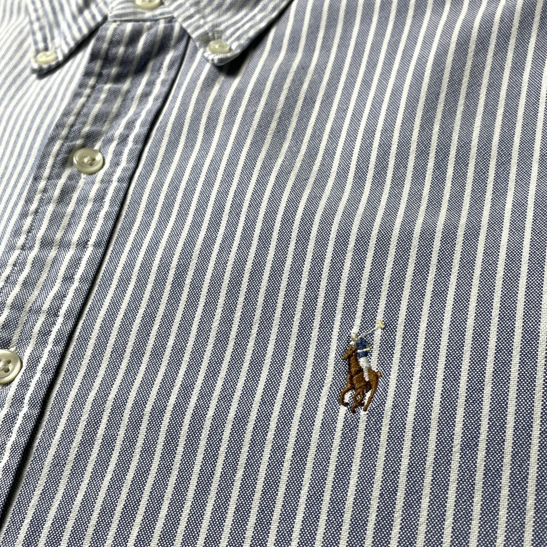 RALPH LAUREN 랄프로렌 블루 스트라이프 셔츠 A01067 상품이미지4
