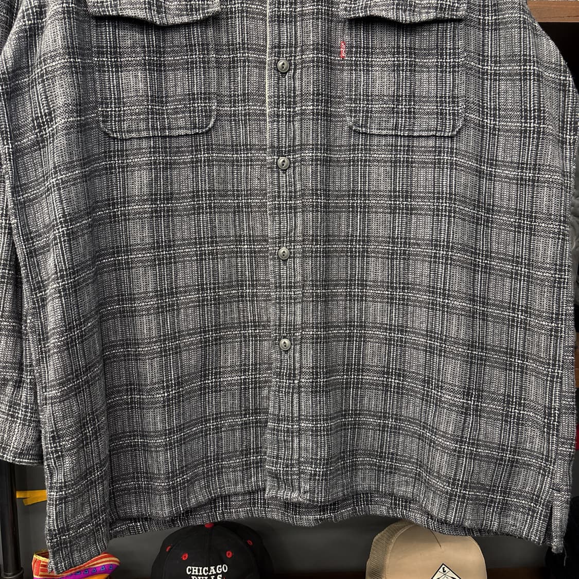 90s 리바이스 드라이 굿즈 헤비코튼 플란넬 워크셔츠 N880 상품이미지3