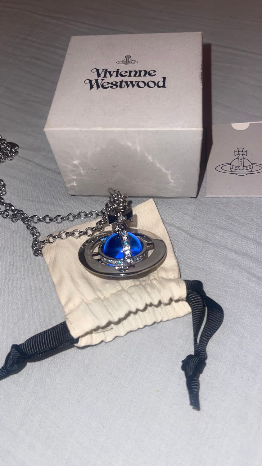 비비안웨스트우드 ORB블루 목걸이 상품이미지2