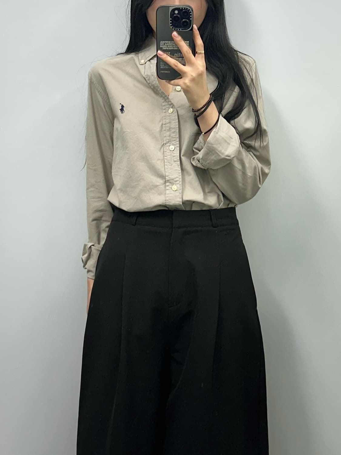 폴로 랄프로렌 신형 베이지 옥스포드 셔츠 상품이미지1