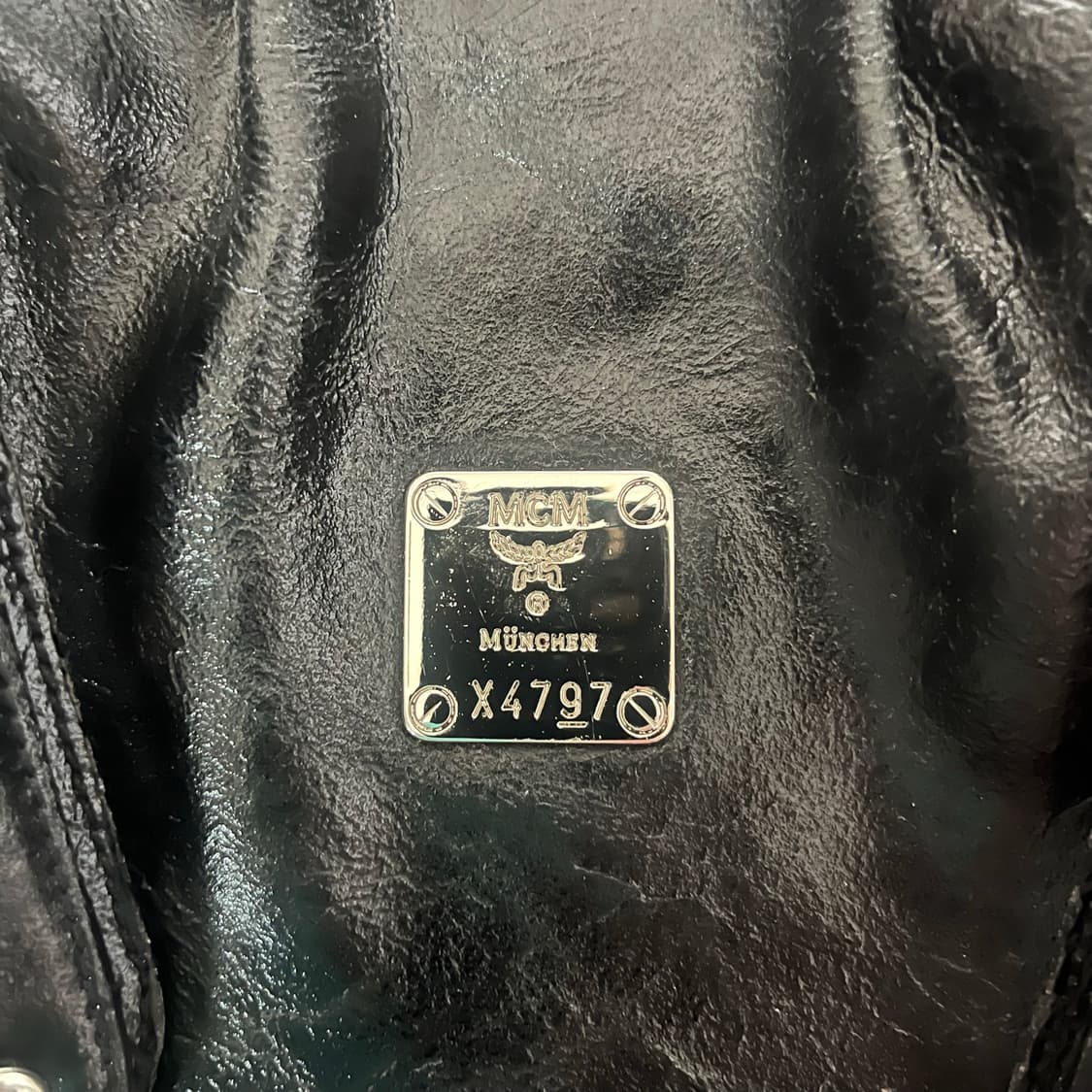 MCM 엠씨엠 shoulder bag 스터드 블랙레더 y2k 갸루 숄더백 상품이미지6
