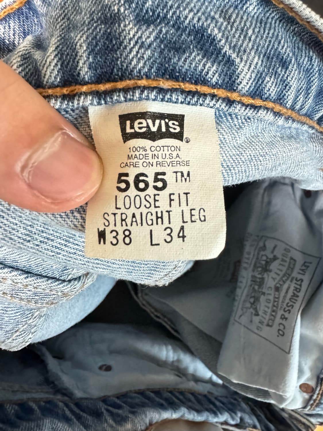 Levi's 565 38x34 made in US 상품이미지7