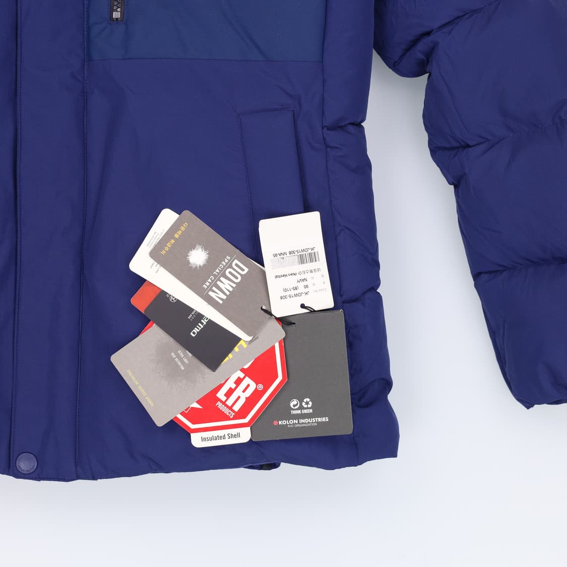 95 새상품 코오롱 네오헤스티아 구스다운 패딩 자켓 4186 상품이미지6