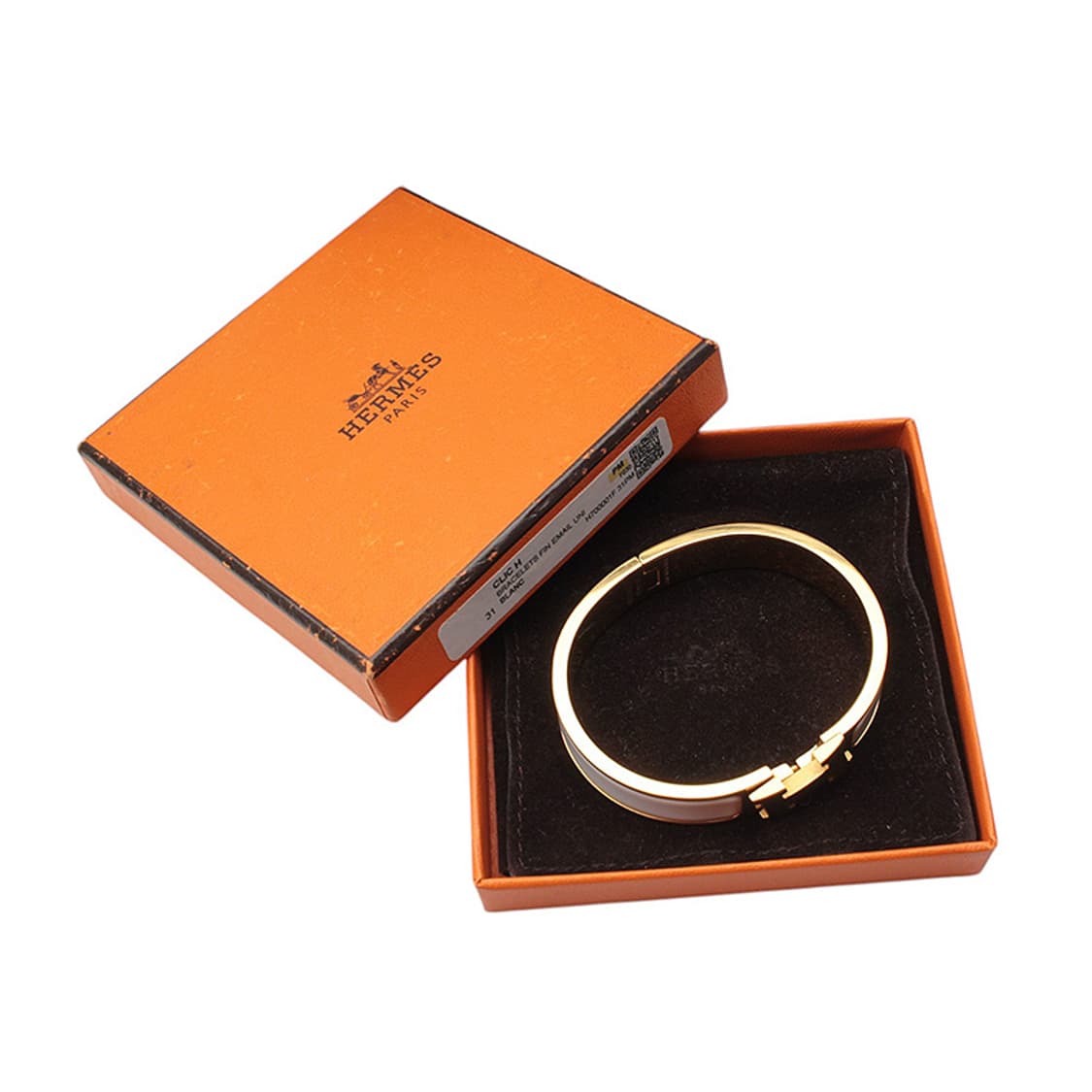에르메스 블랑 H 클릭아쉬 골드 뱅글 브레이슬릿 S 상품이미지5