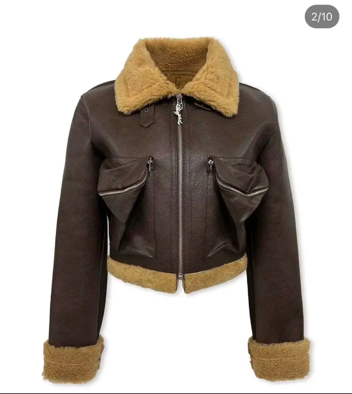 페일제이드 무스탕(아이보리/브라운) 상품이미지2