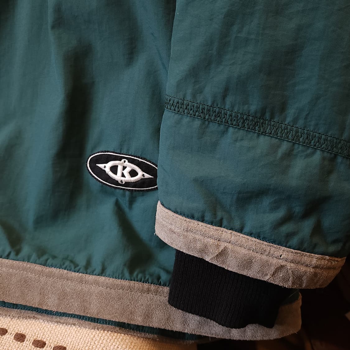 90s 킬러루프 아노락 자켓 소가죽 트리밍 풀오버 스노우보드 자켓 L 상품이미지6