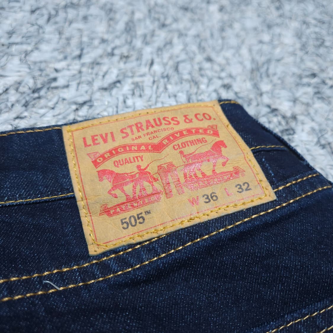 리바이스505) 31/32 남자 와이드핏청바지 / 왕눈이샵 상품이미지7