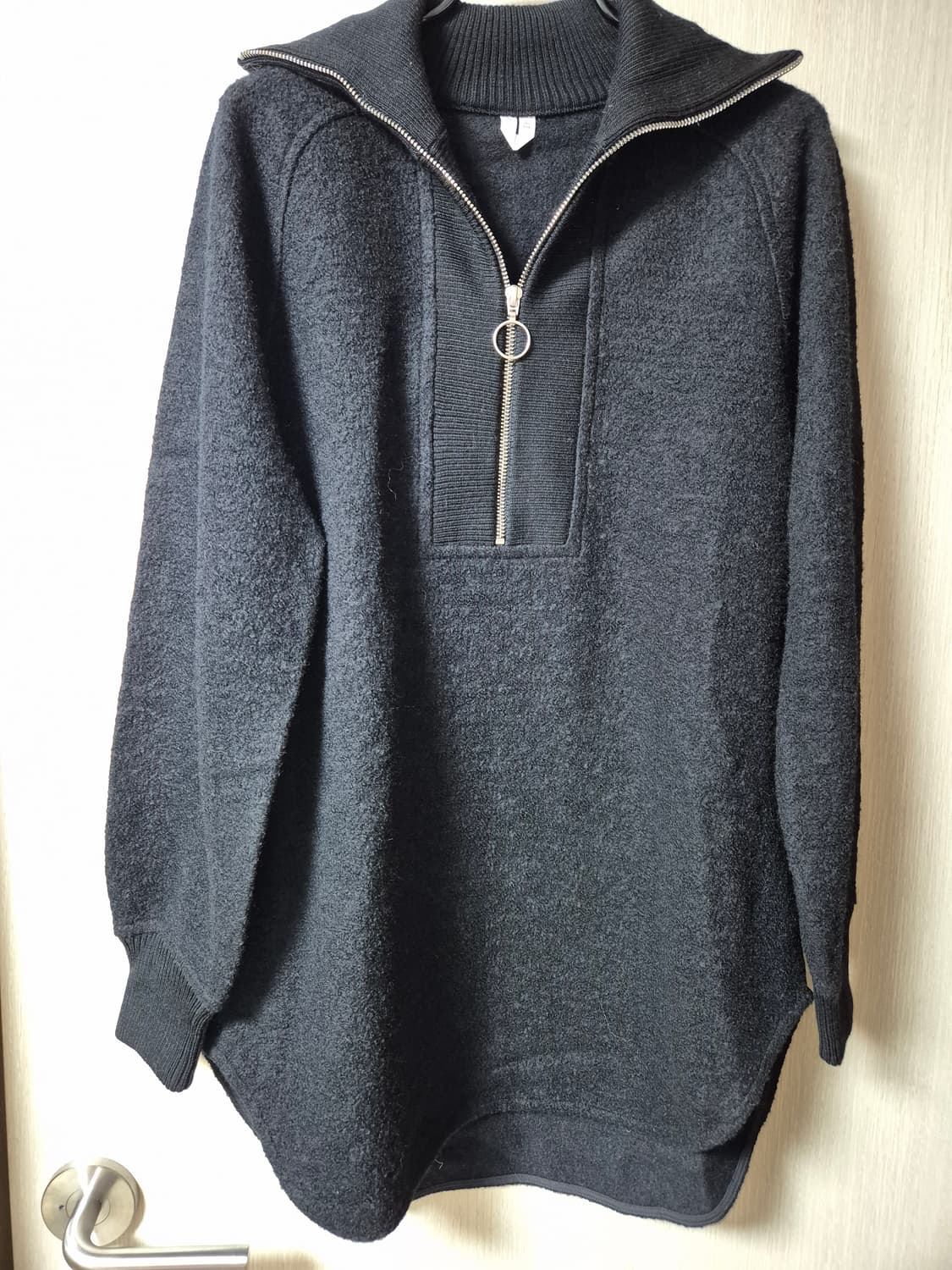 아르켓 보일드 울 하프 집업 카라니트 XS 상품이미지2