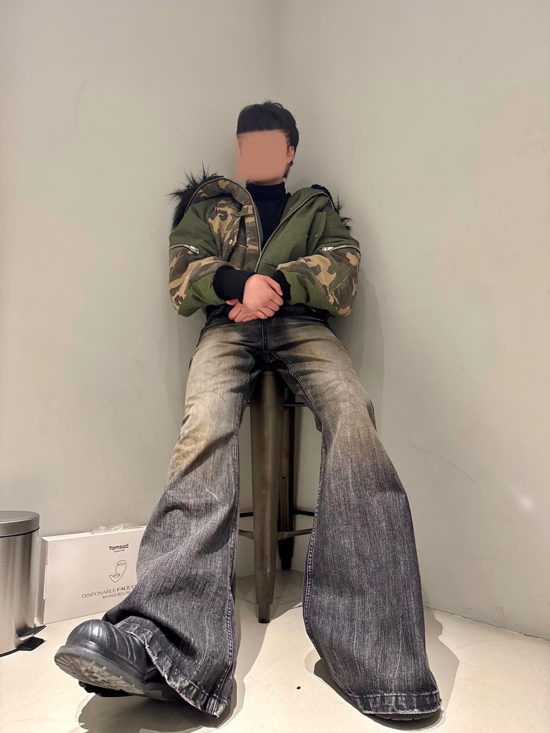 Denim Bootscut pants Travertine 상품이미지7