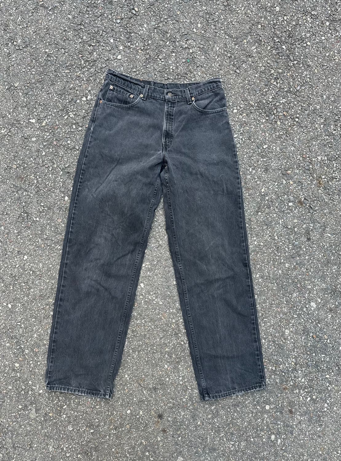 빈티지 90s 리바이스 567 블랙 데님 팬츠  상품이미지1
