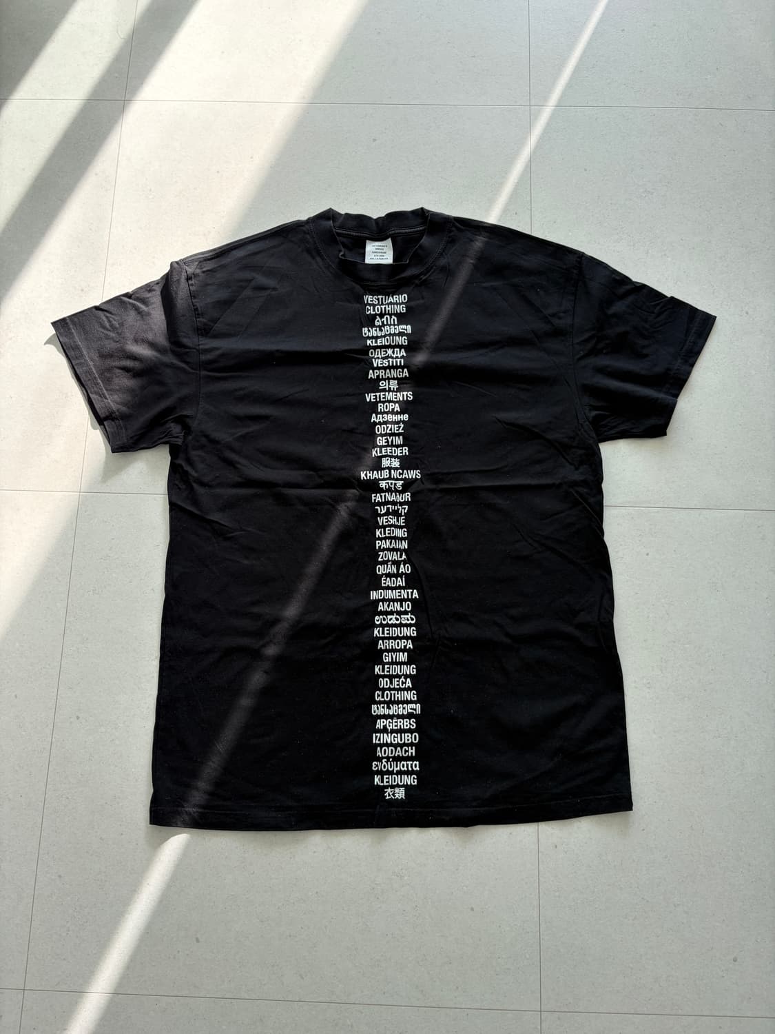 베트멍 19ss 랭귀지 티셔츠 상품이미지2