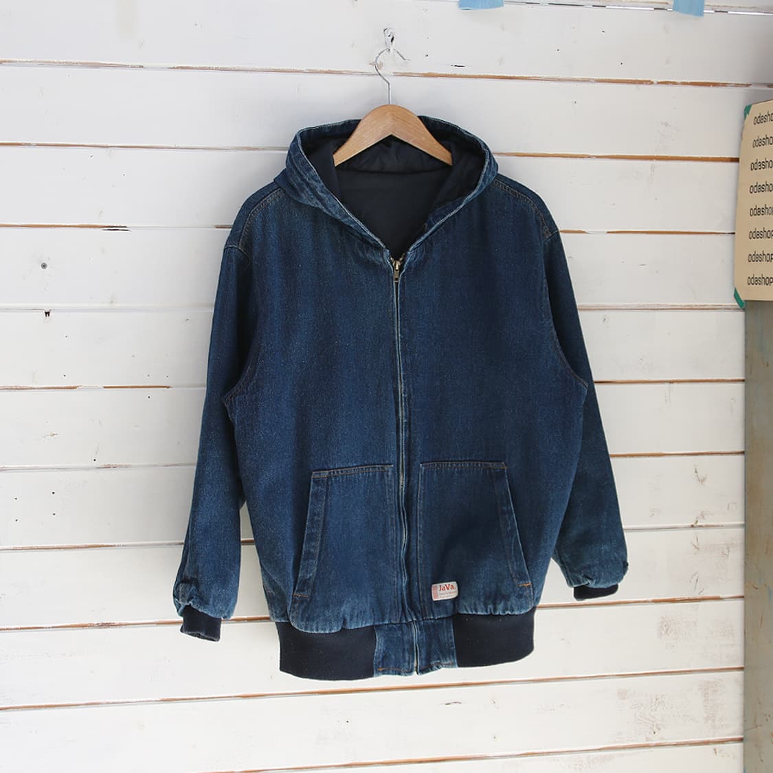(착용컷) Java 워크 데님 후드 자켓 (98) 상품이미지1