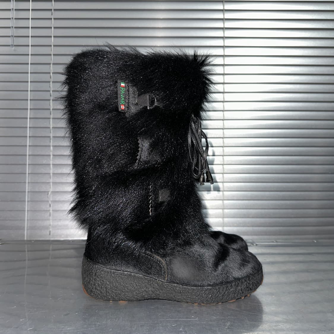 00s 파잘 불랙 퍼 털부츠 상품이미지4