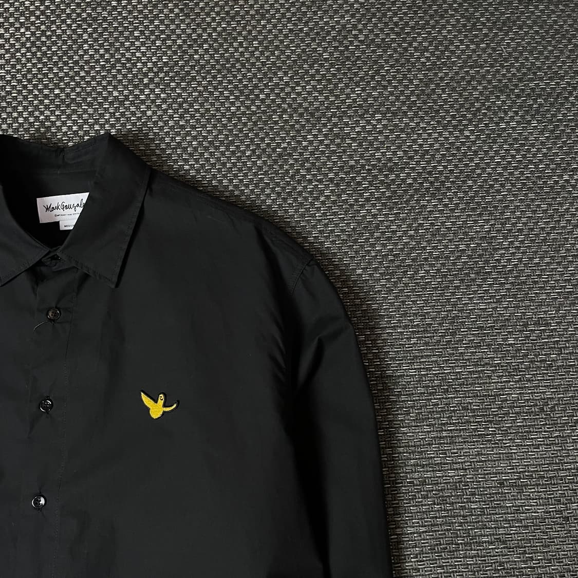 마크곤잘레스 자수로고 블랙 코튼 긴팔 셔츠 M 상품이미지3
