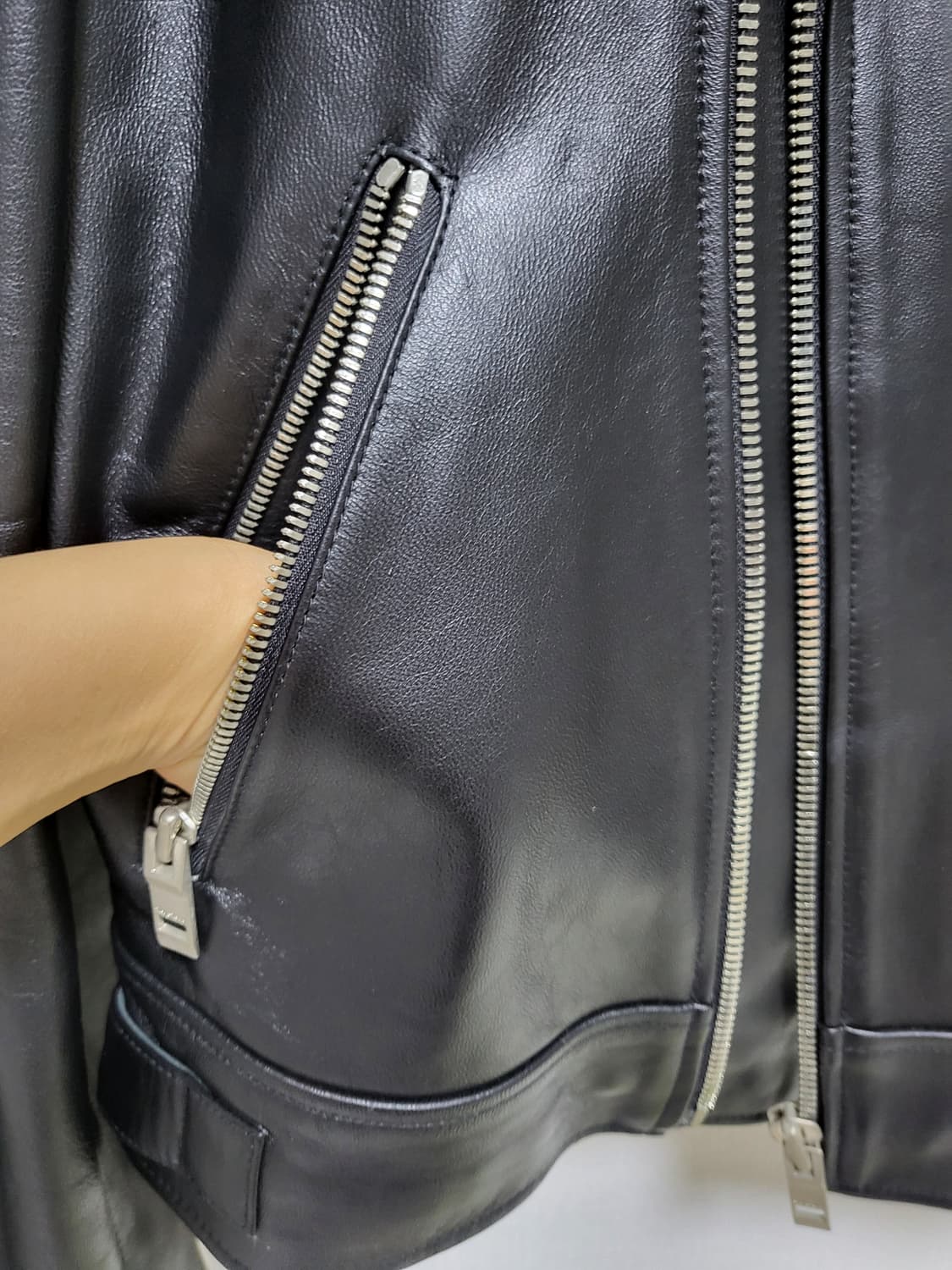 남녀공용 베지터블 램스킨 라이더 자켓 맞춤하고  새제품 free 상품이미지4