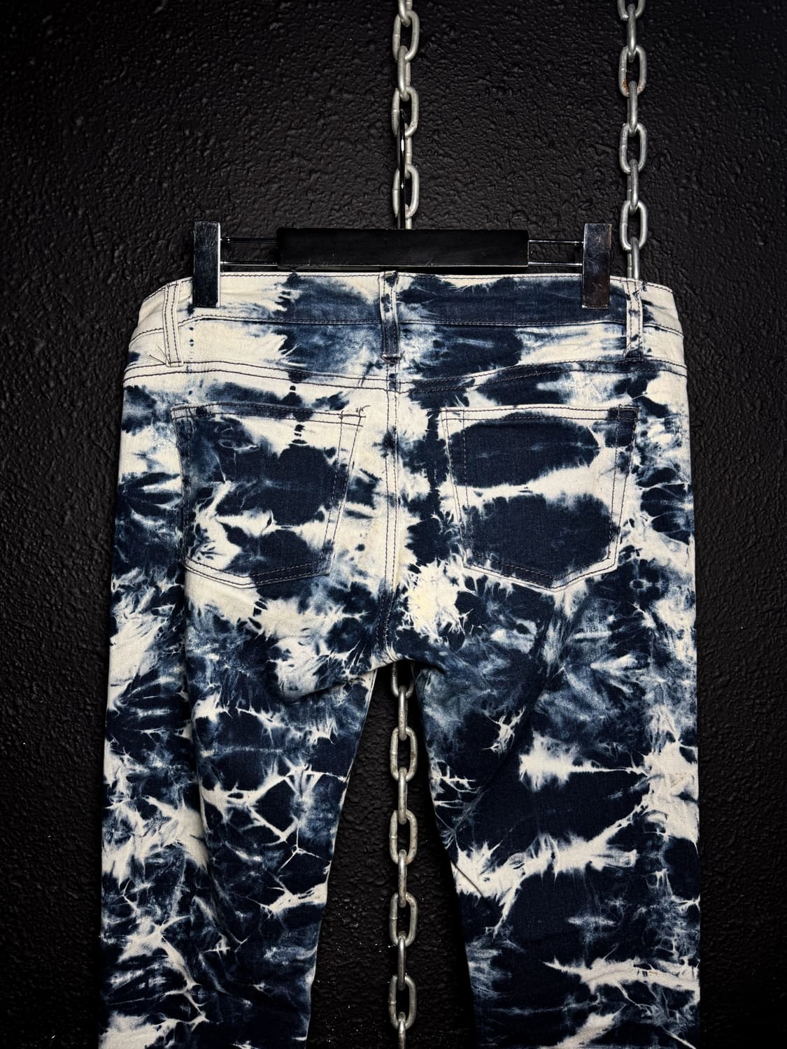 Acid Wash Destroyed Skinny Pants 상품이미지6