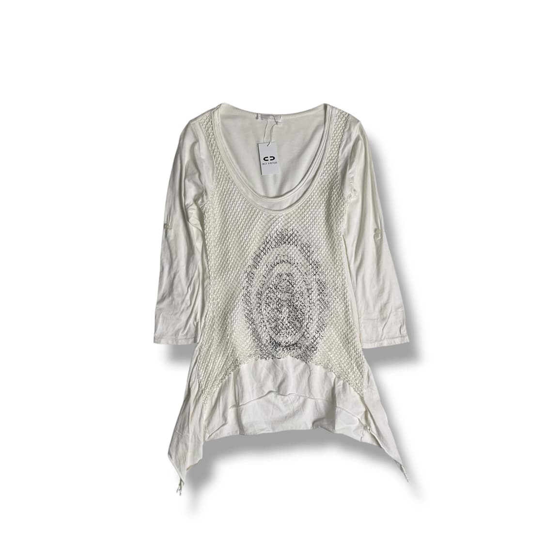 메쉬 레이어드 언밸런스 롱슬리브 (italy)   상품이미지1