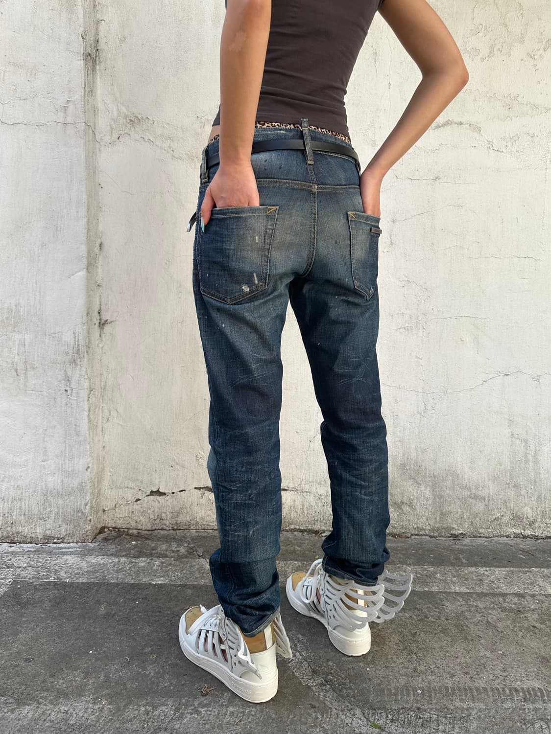 디스퀘어드2 워싱 페인트 자수진 상품이미지4