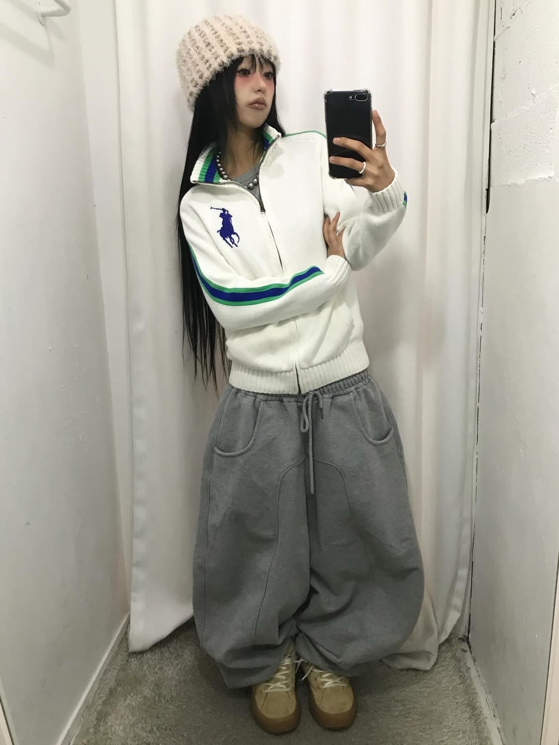 < Polo Big Pony Knit Zip-Up ⭐️Rare⭐️  상품이미지7