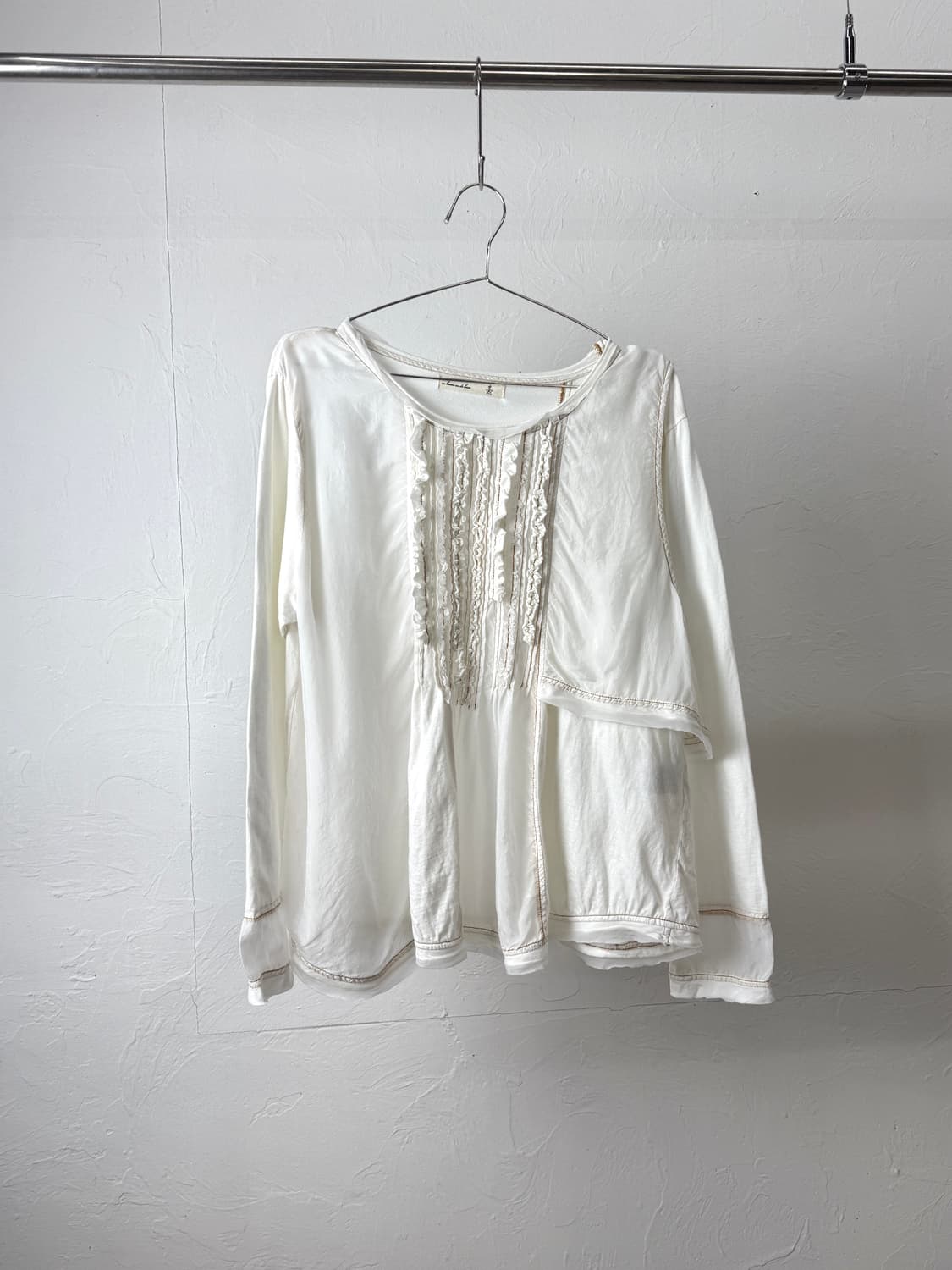 As know as de base 믹스드 프릴 롱 슬리브 상품이미지1