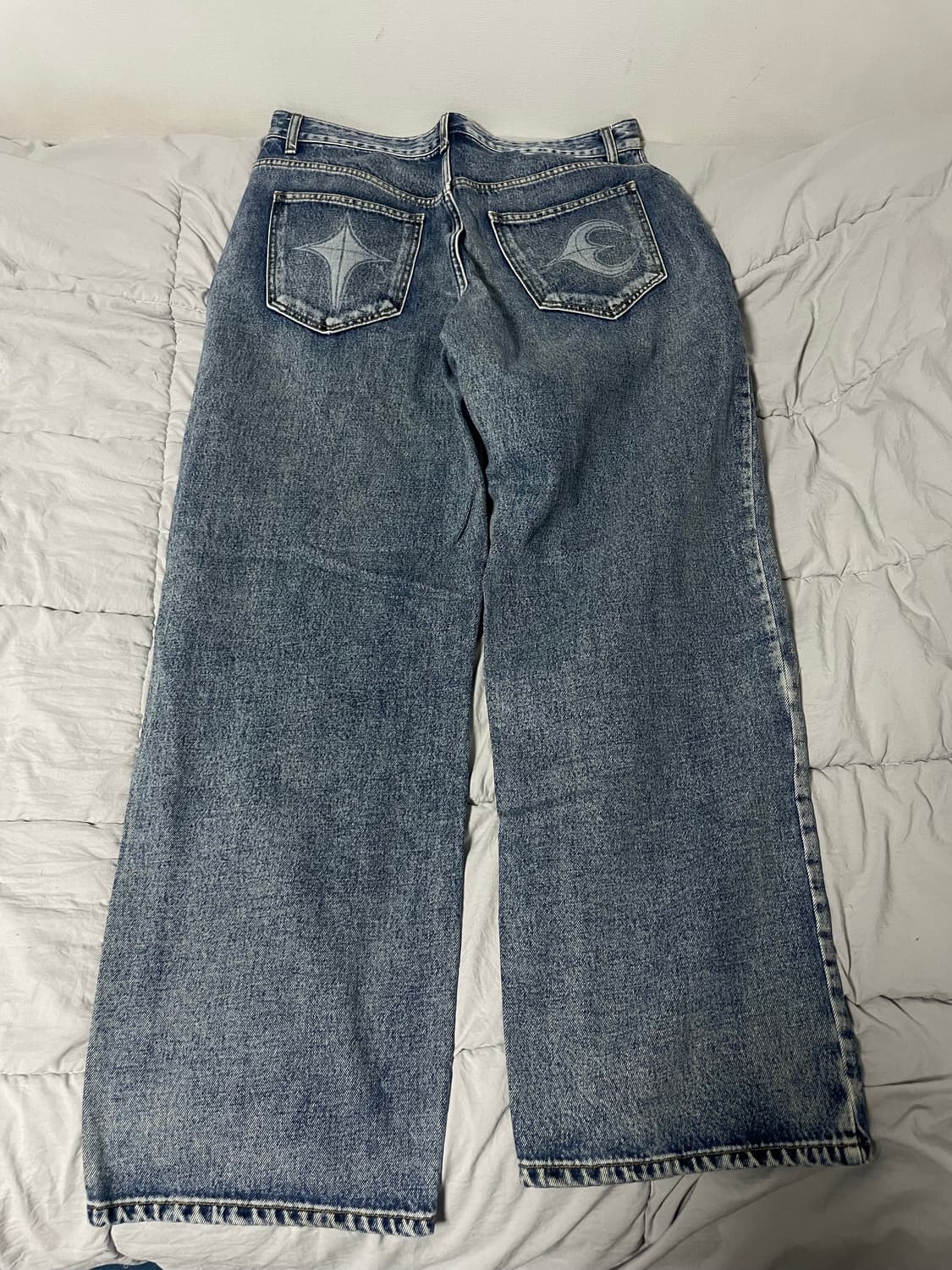 THUG CLUB 떠그클럽 더블니 레이저 데님 팬츠 3사이즈 상품이미지4