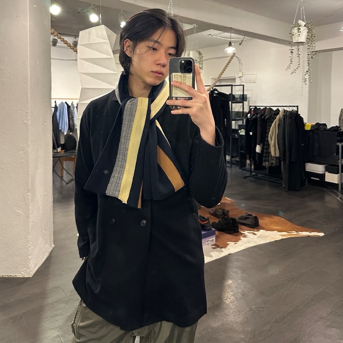 꼼데가르송 옴므 멀티컬러 머플러 상품이미지3