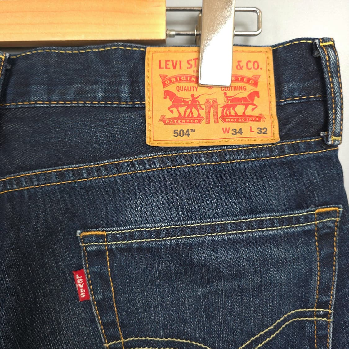 리바이스 Levis 504 레귤러 스트레이트 진 W34 L32 상품이미지4
