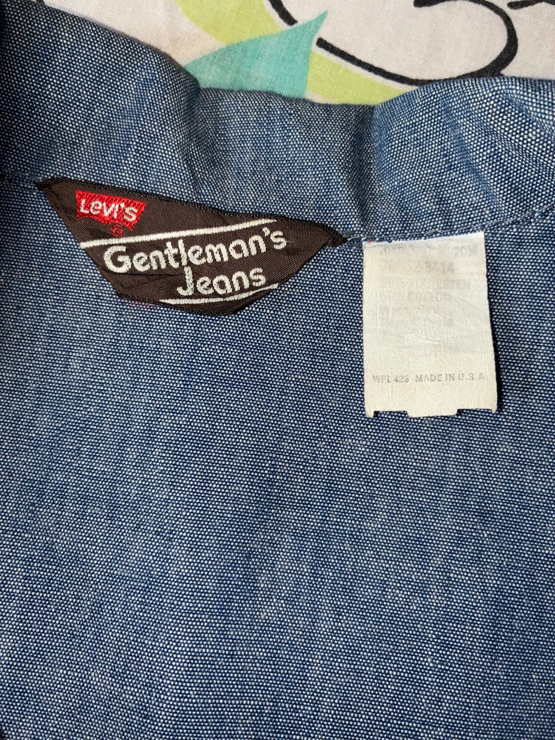  70’s Levi’s Gentleman’s Jeans Shirt 상품이미지9
