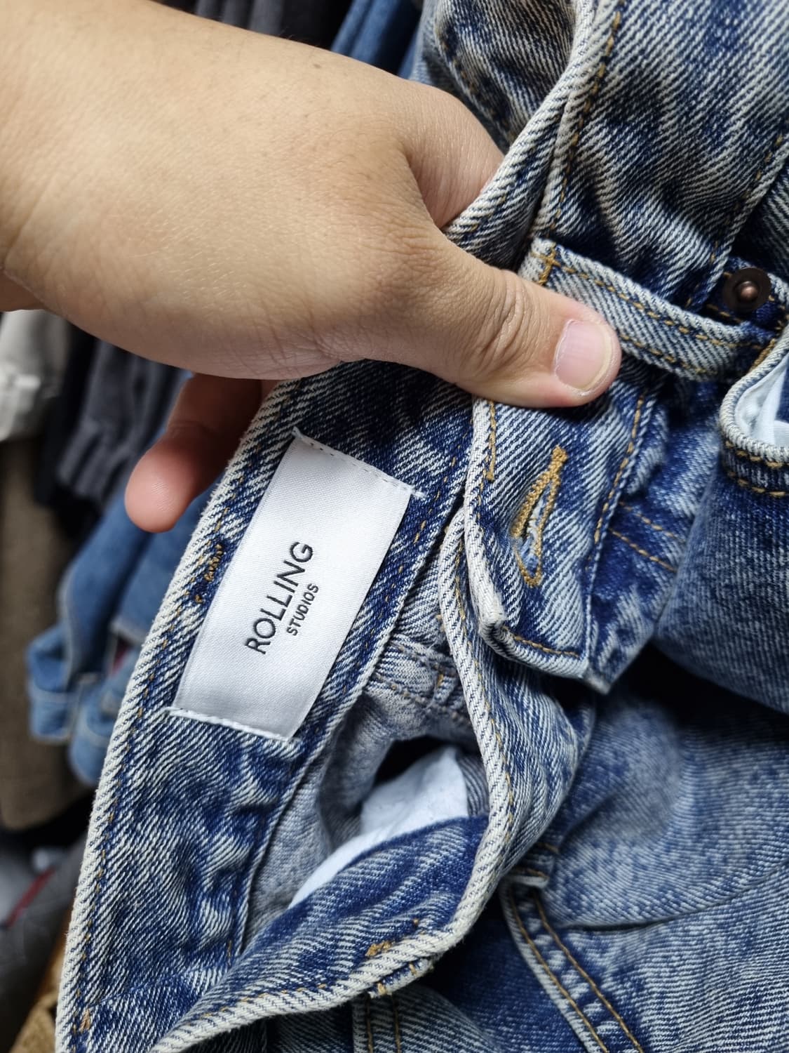 롤링스튜디오 플레어드 진 새상품 L 상품이미지4