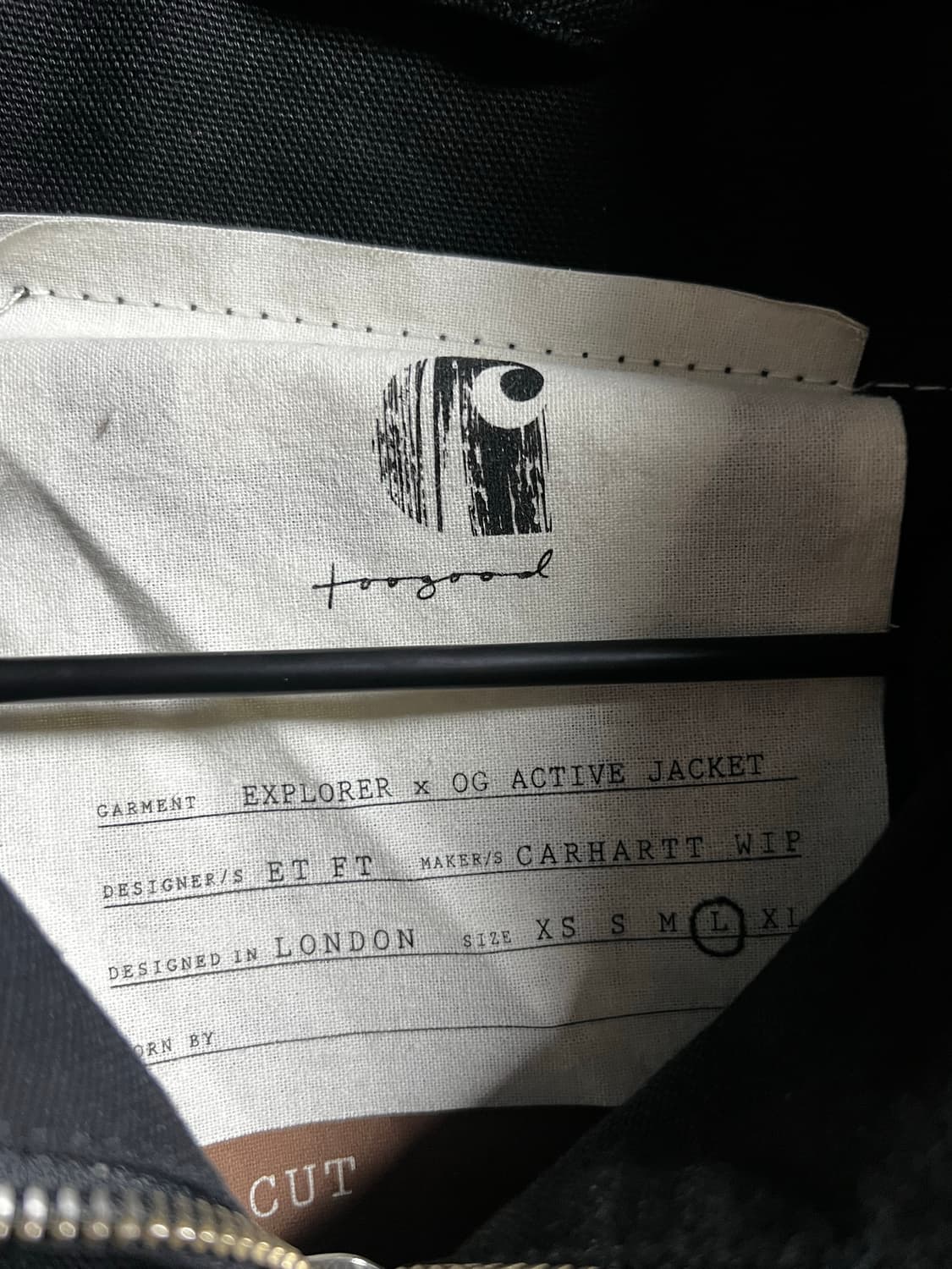 칼하트 투굿 콜라보 오버사이즈 후드집업 (L) 상품이미지4