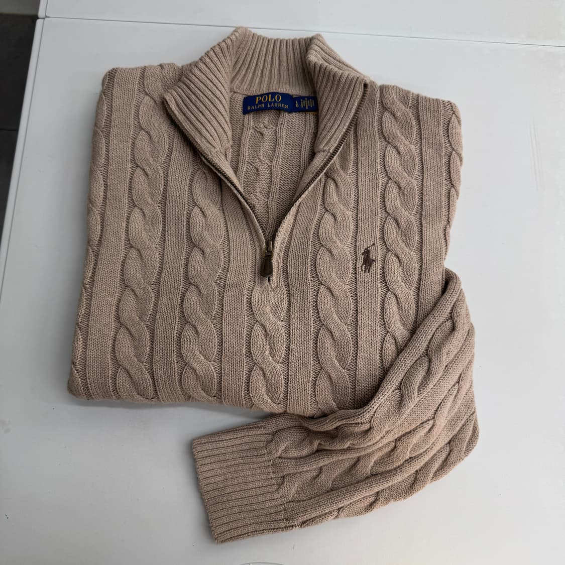 폴로 반집업 니트 상품이미지1