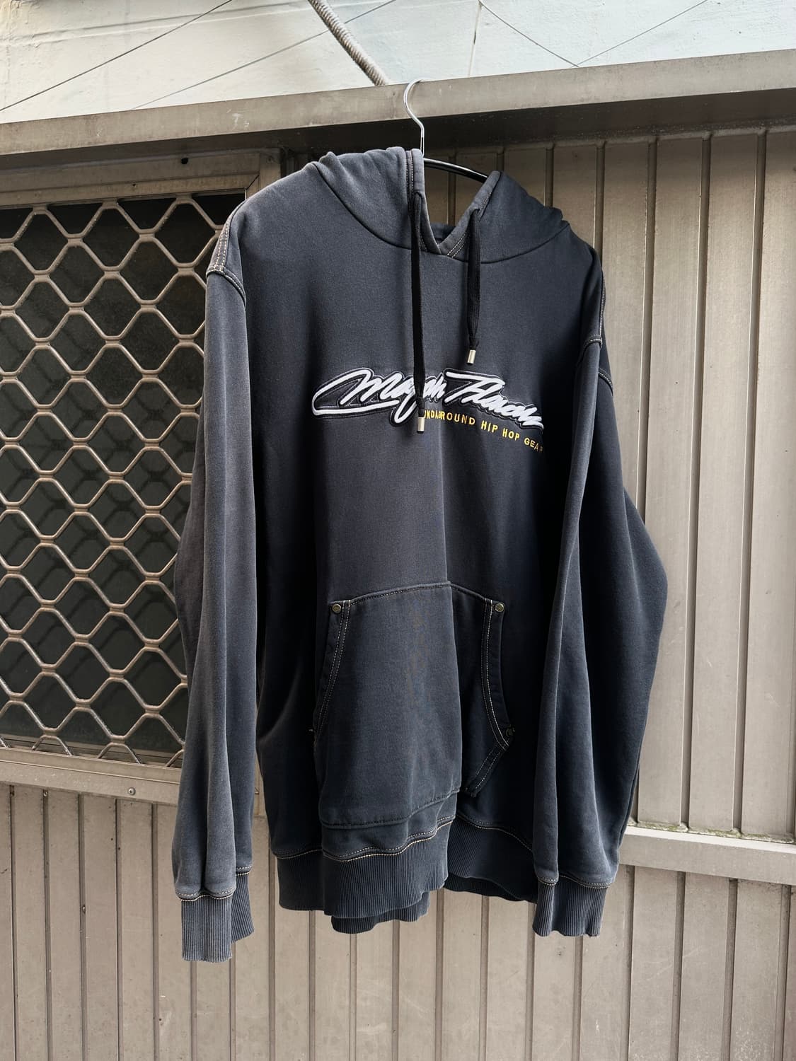 Majah Flavah washed embroidered hood 상품이미지1