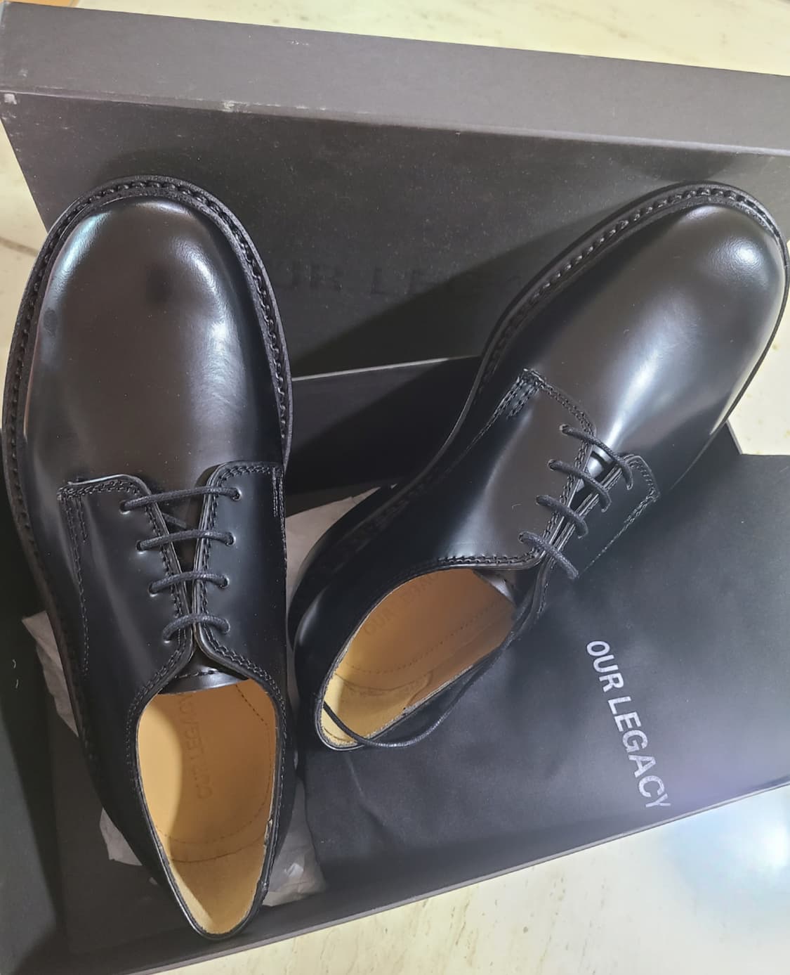 Our legacy uniform 퍼레이드 블랙 레더 상품이미지1