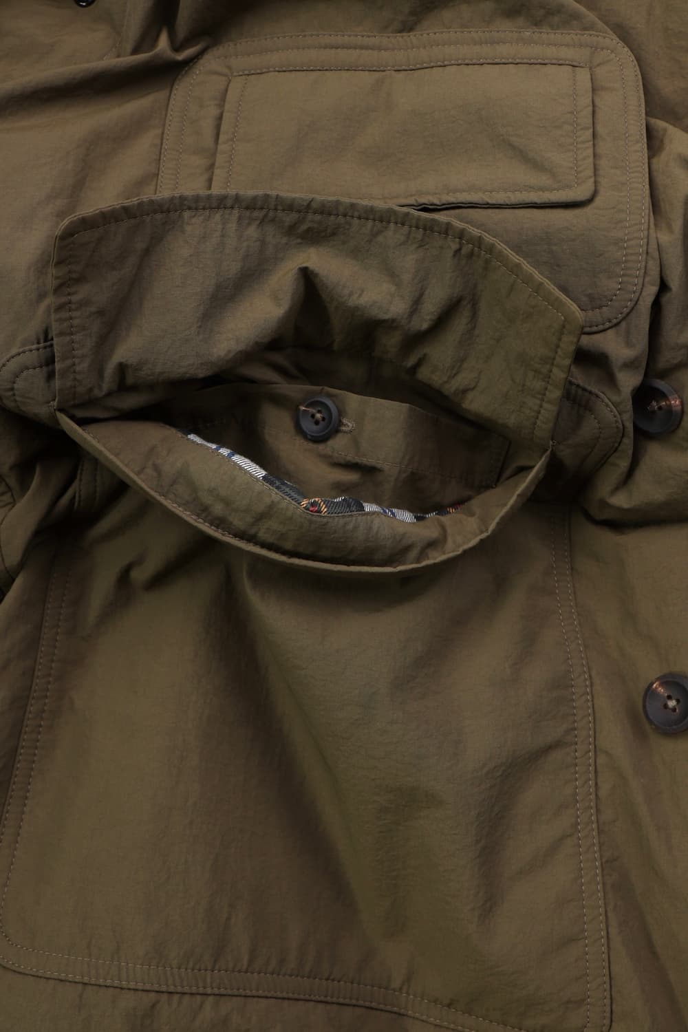 Drake's X Aime leon dore 패디드 코트 올리브카키 상품이미지7