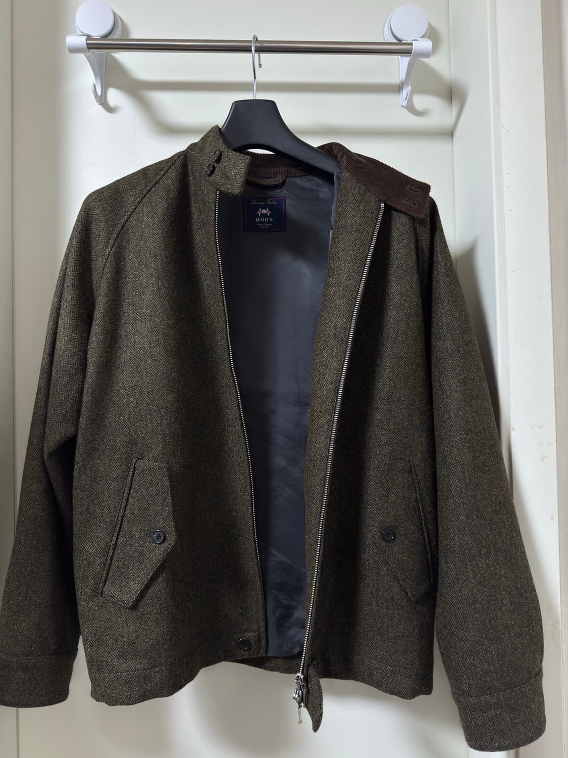 문트위드 헤링턴 자켓 카키 상품이미지3