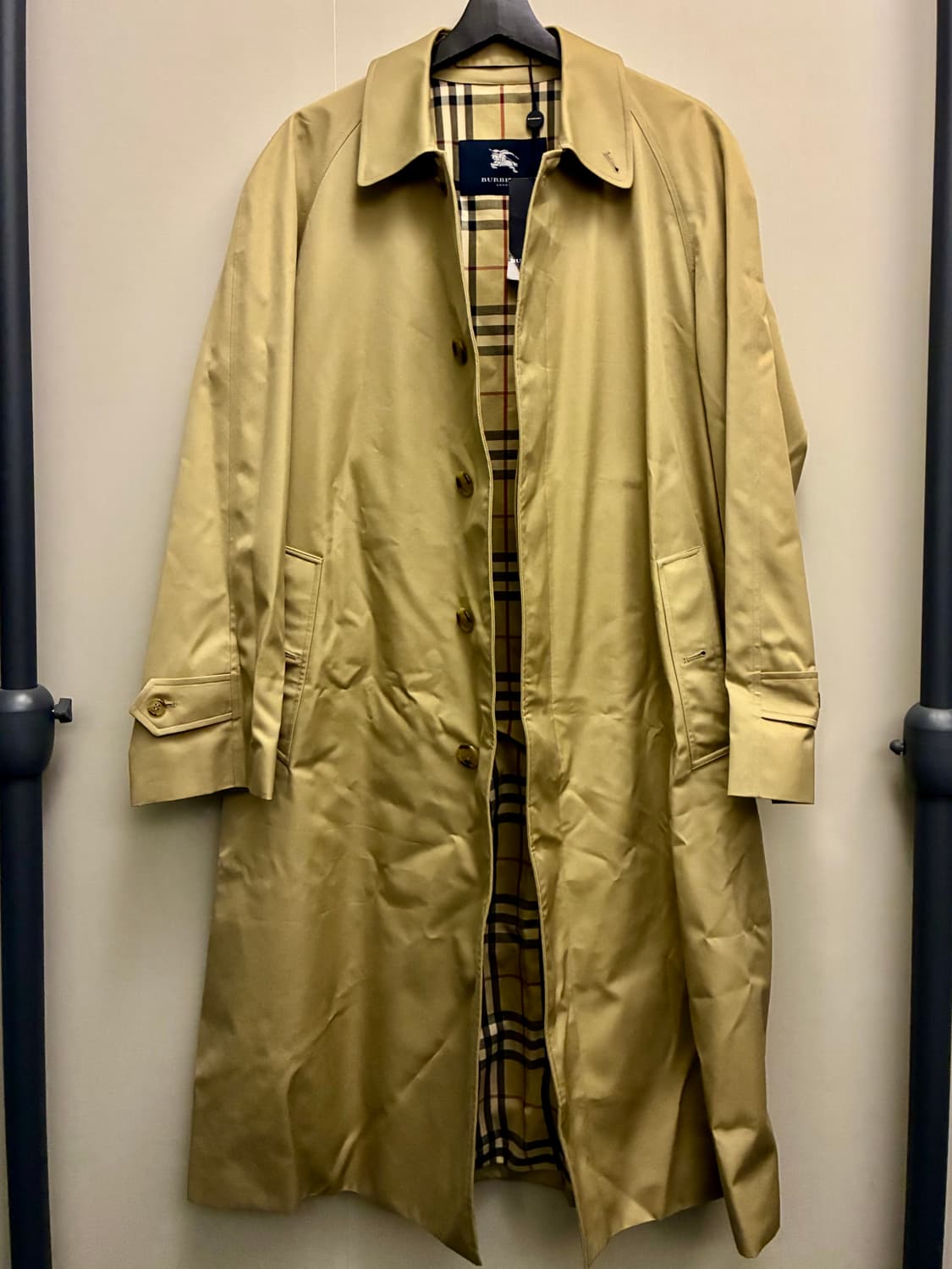 (46R/103)Burberry 버버리 개버딘 발마칸 싱글 트렌치코트 상품이미지7
